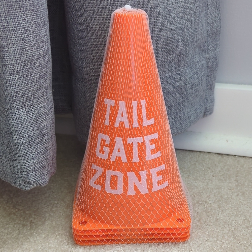 3 For $30. Set Of Orange Tailgate Zone Cone